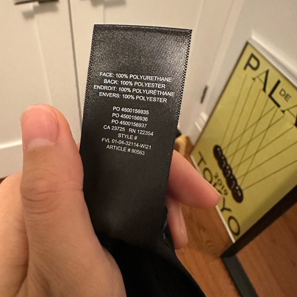 ARITZIA VEGAN LEATHER SHIRT JACKET - Picture 5 of 5